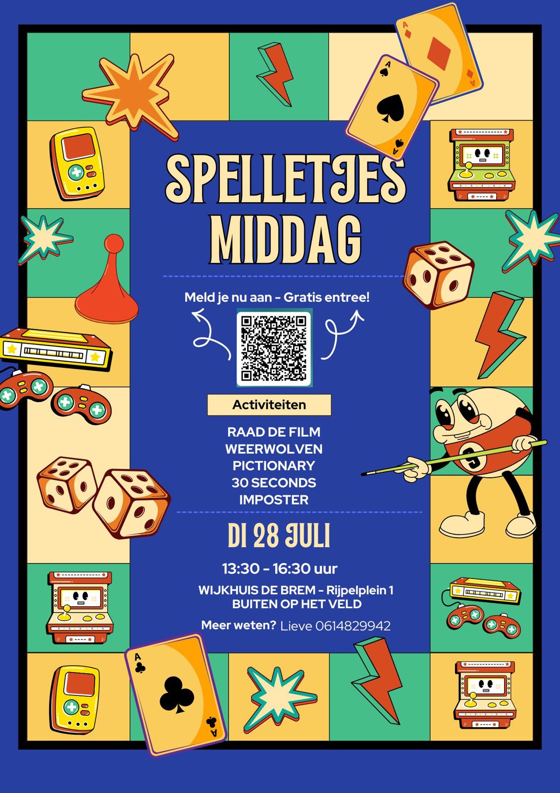 Spelletjesmiddag Brem 28 juli