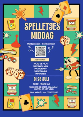 Spelletjesmiddag Brem Zomervakantie
