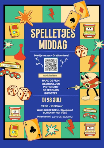 Spelletjesmiddag Brem Zomervakantie