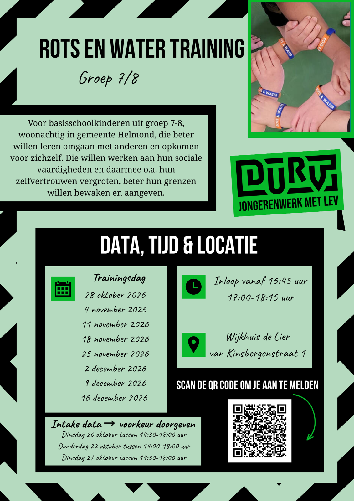 Rots en water training